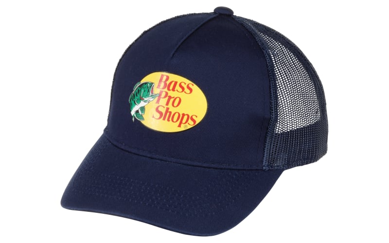 Bass Pro Shops Logo Mesh Cap for Kids-Navy