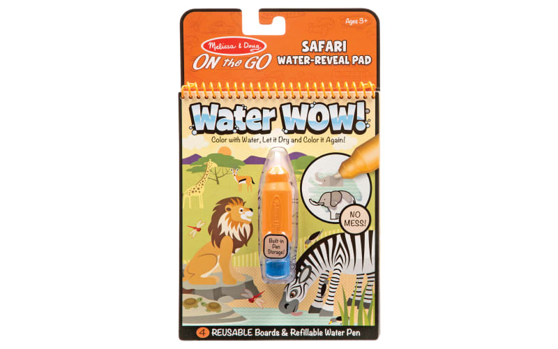 Melissa & Doug Water WOW Safari On-The-Go Water-Reveal Pad-Safari