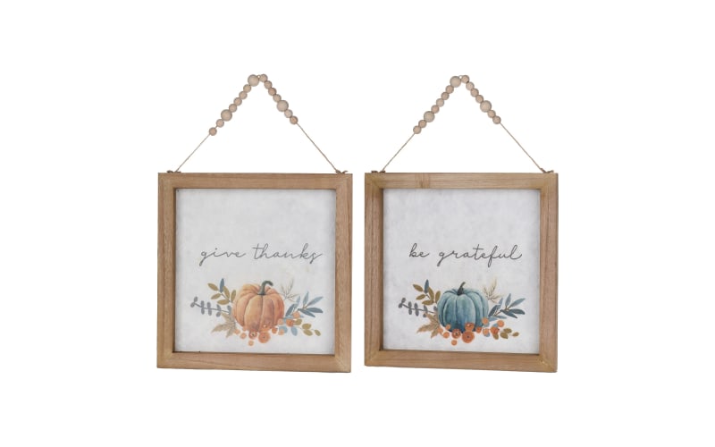 Melrose International Pumpkin Sentiment Framed Prints