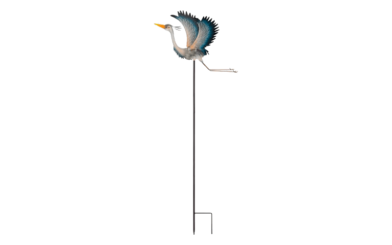 Regal Art & Gift Heron Jiggly Yard Stake
