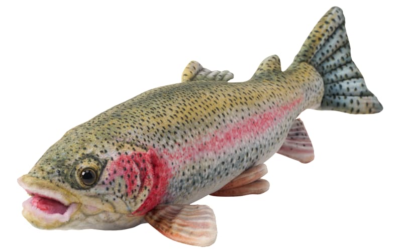 Bass Pro Shops Plush Stuffed Rainbow Trout for Kids-RAINBOW TROUT