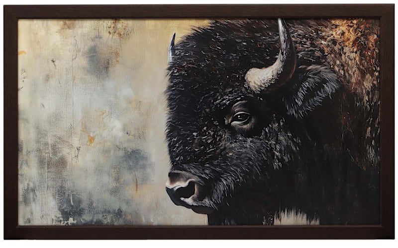 Open Road Brands Buffalo Framed Canvas Wall Art