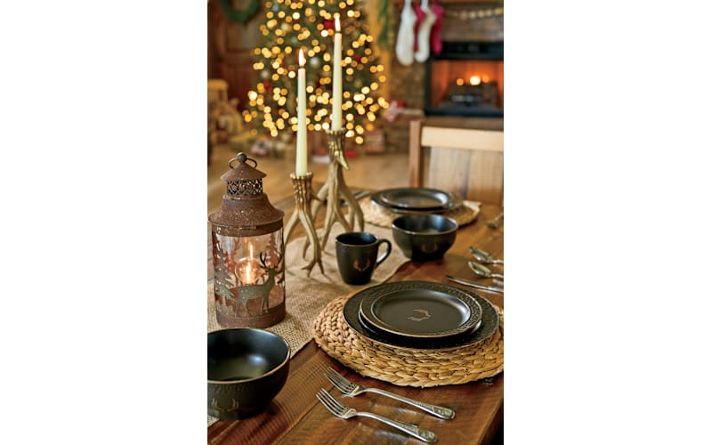 White River Home Wildlife Animal Pattern 20-Piece Flatware Set