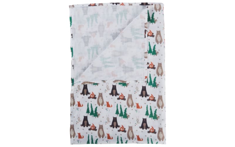 Bass Pro Shops Woodland Friends Baby Swaddle-Multi