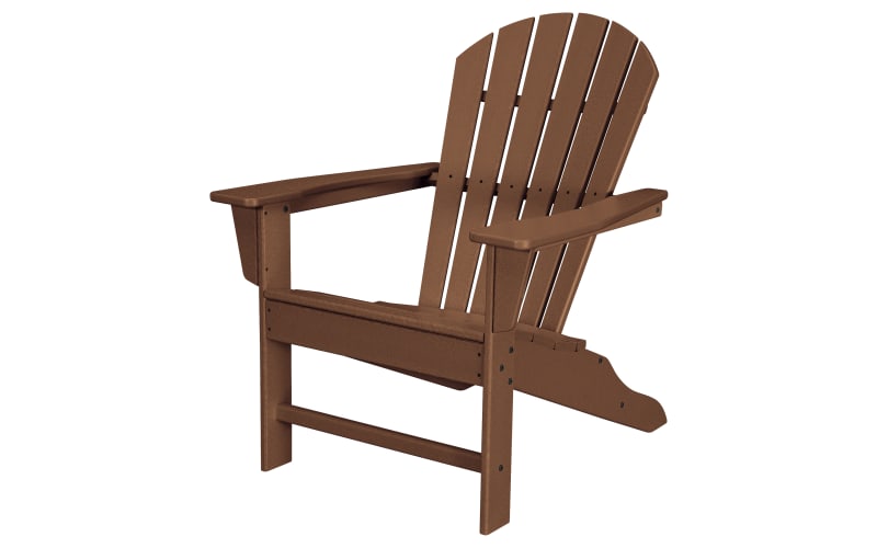 POLYWOOD South Beach Adirondack Chair-Teak