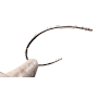 Kona Barbless Curved Nymph Caddis Czech Fly Hook-Black Nickel