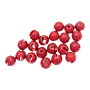 Montana Fly Company Slotted Tungsten Lucent Beads 20-Pack-Blood Red