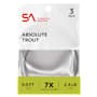 Scientific Anglers Absolute Trout Tapered Leader 3-Pack-Clear