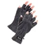 White River Fly Shop Fingerless Fleece Gloves-Gray