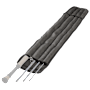 White River Fly Shop Padded Rod Sock-Gray/Black