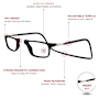 CliC Reader Executive XL Reading Glasses with Neck Band