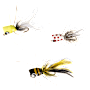 Betts Bass Bug Popper Kit-Assorted Colors Will Vary