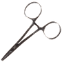 Montana Fly Company River Steel Straight Tip Forceps-Black/Silver