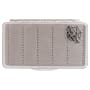 White River Fly Shop Riseform Long Slit Foam Fly Box-Clear/Gray