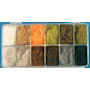 Wapsi Life Cycle Nymph and Caddis 12-Compartment Dubbing Dispenser-Nymph