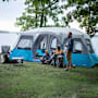 Core Equipment 12-Person 3-Room Lighted Instant Cabin Tent-Blue