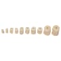 Tipton Pistol Felt Cleaning Pellet Kit with Brass Jag-White