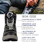 Korkers Chrome Lite BOA Wading Boots for Men-Black/Grey