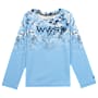 World Wide Sportsman Printed Surfcaster Long-Sleeve Crew for Toddlers-Blue Water Camo Fade