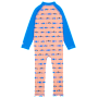 World Wide Sportsman Long-Sleeve Sunsuit for Toddlers-Peach Fish Friends
