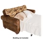 American Furniture Classics River Bend Collection Sleeper Sofa-Brown with Tapestry