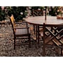 POLYWOOD Chippendale 5-Piece Round Farmhouse Dining Set-Mahogany