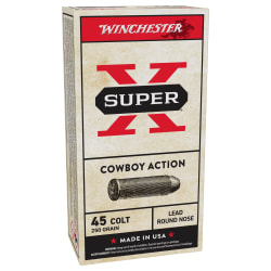 Winchester Super-X Cowboy Action Handgun Ammo - .45 Colt