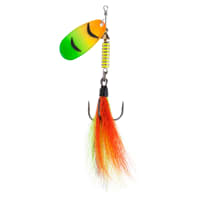Bass Pro Shops XPS Crusher Muskie Bucktail Spinner - Black/Chartreuse - 7