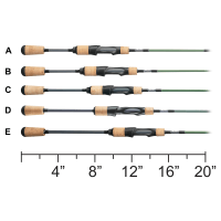 South Bend Micro Lite Ultra Light Spinning Two Piece Fishing Rod