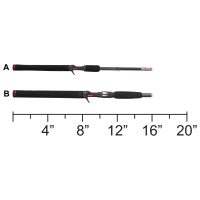  Shakespeare Ugly Stik 7'6” Striper Casting Rod, One