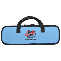 Cuda 18115 visschubber, aluminium vismes, blauw