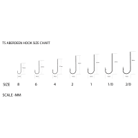 auberdeen fishing hook sizes Aberdeen Includes 180 pcs extra sharp Aberdeen hooks in six assorted sizes Fishing Hook Sizes & Types