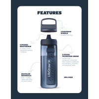 LIFESTRAW Go Water Bottle in Blue with Filter LSG201BL09 - The Home Depot