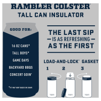 Yeti Rambler 16 oz Colster Tall Can Cooler - Navy