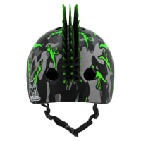 bike helmet with mohawk Motorcycle - Blue And White up 3D fin hawk Stick On Hair Motorcycle Helmet