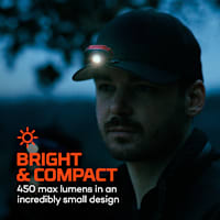 NEBO Mycro 450-Lumen Rechargeable Headlamp