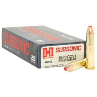 Hornady Subsonic .45-70 Govt 410 Grain SUB-X Centerfire Rifle Ammo