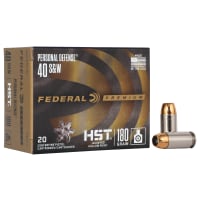 Federal Premium Personal Defense .40 S&W 180 Grain HST Handgun