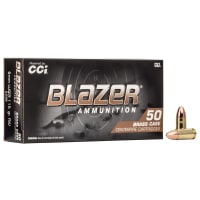 CCI Blazer Brass 9mm Luger 115 Grain Handgun Ammo