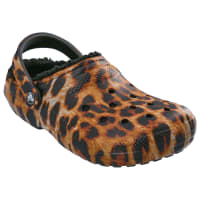 Animal print crocs with fur Clearance
