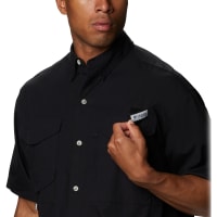 Columbia Men's Bonehead Icon Short Sleeve Shirt, Black/Lucky Carp Graphic,  Medium