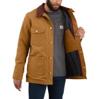 Carhartt Loose Fit Firm Duck Blanket Lined Chore Coat for Men