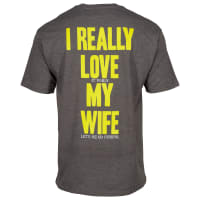 Bass pro i love my wife shirt Clearance