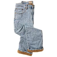 RedHead Relaxed-Fit Tan Flannel-Lined Denim Jeans for Men