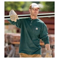 Carhartt Loose Fit Heavyweight Long-Sleeve Pocket Henley for Men