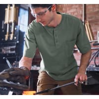 RedHead Henley Pocket Short-Sleeve Shirt for Men
