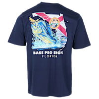 新品Bass Pro Shops ハーフジップ フィッシングシャツ Bass Pro Shops Florida Bull Mahi Short-Sleeve T-Shirt for Men