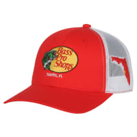 Bass Pro Shops Woodcut Logo Tampa, FL Snapback Cap Mack's