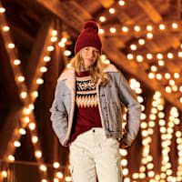 Natural Reflections Denim Sherpa-Lined Bomber Jacket | Bass Pro Shops