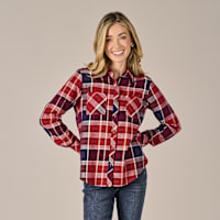 Natural Reflections Cane Creek Flannel Long-Sleeve Shirt for Ladies